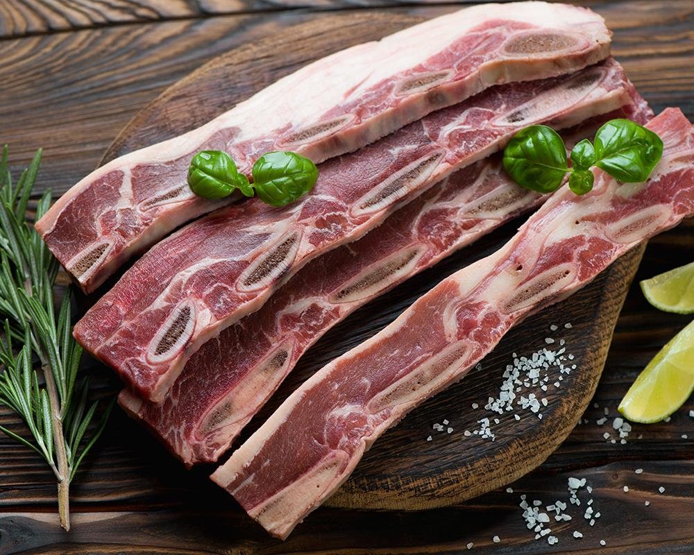 Beef Sliced Short Ribs frozen Eurangus® European Full Blood Angus 150